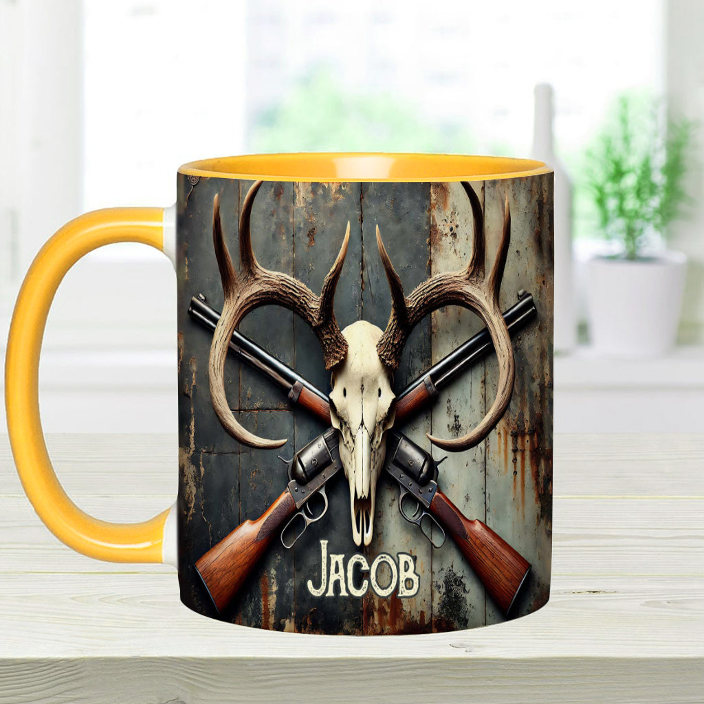 Liebe zur Jagd – Personalisierte Tasse mit Jagdmotiv