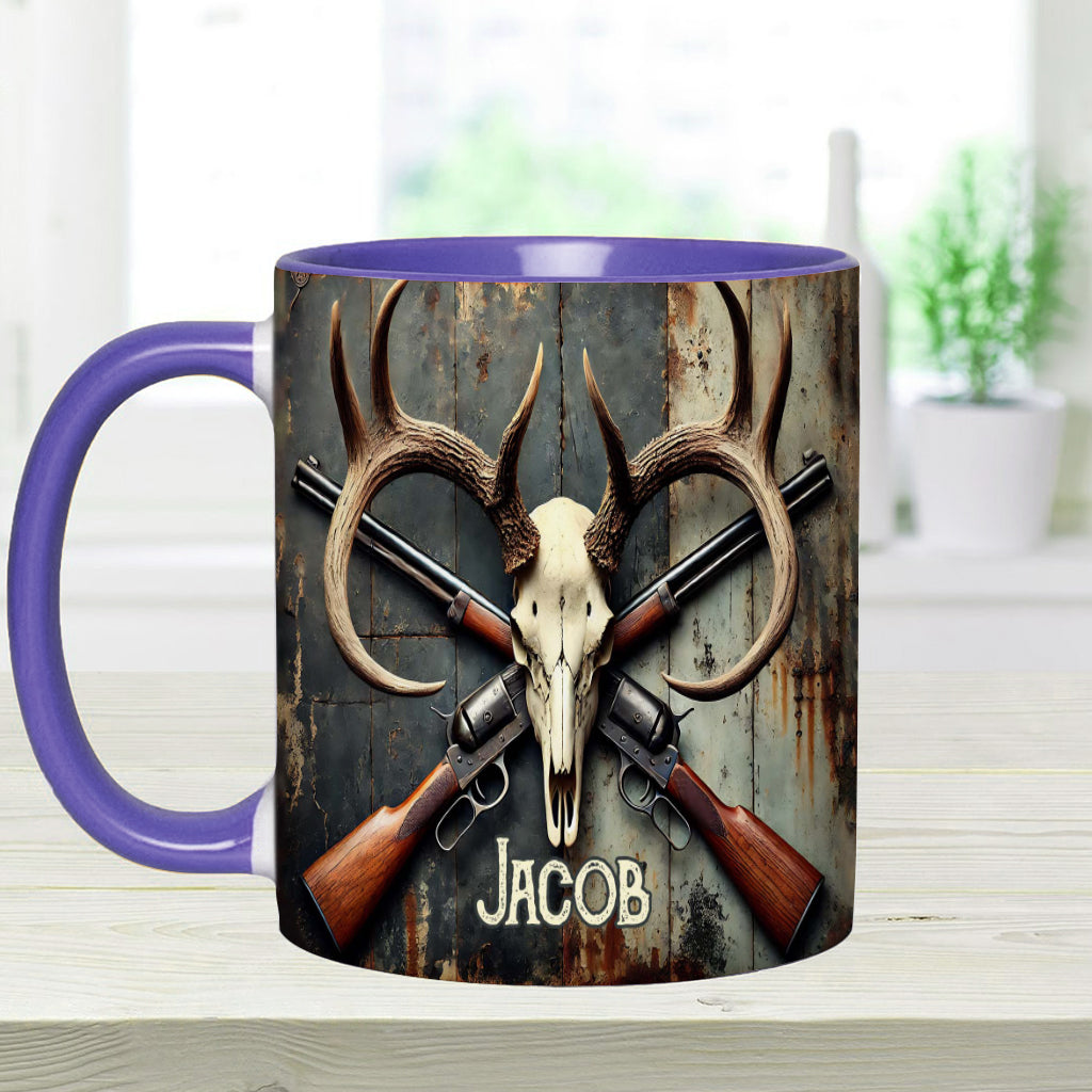 Liebe zur Jagd – Personalisierte Tasse mit Jagdmotiv
