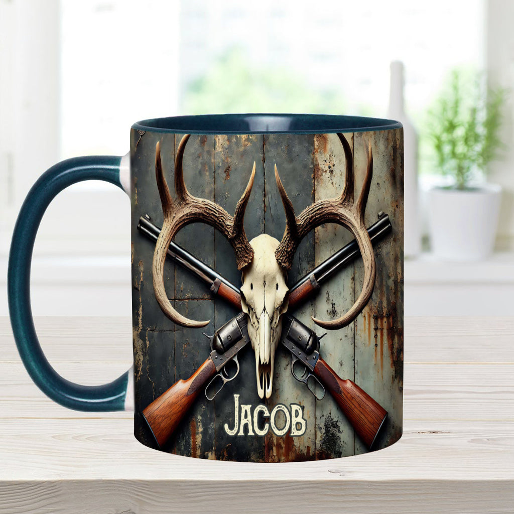 Liebe zur Jagd – Personalisierte Tasse mit Jagdmotiv