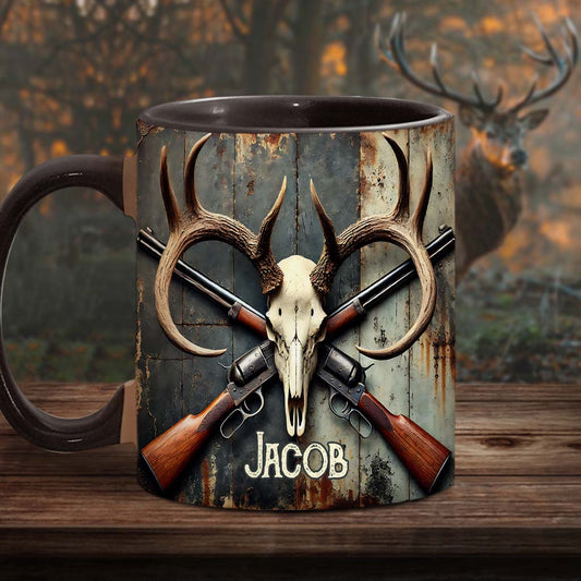 Liebe zur Jagd – Personalisierte Tasse mit Jagdmotiv