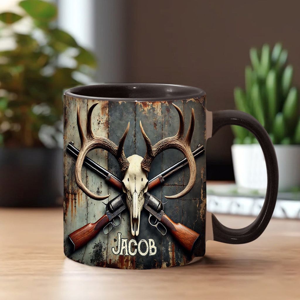 Liebe zur Jagd – Personalisierte Tasse mit Jagdmotiv