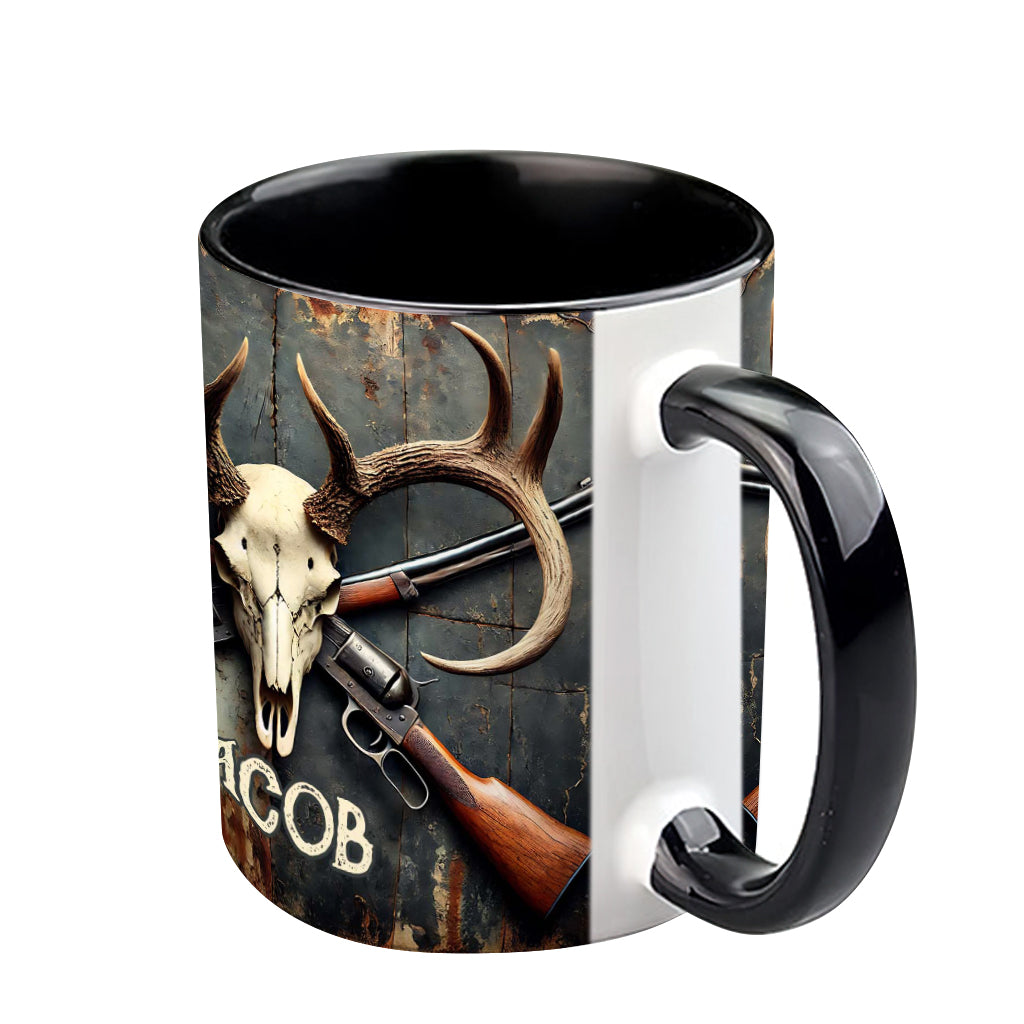 Liebe zur Jagd – Personalisierte Tasse mit Jagdmotiv