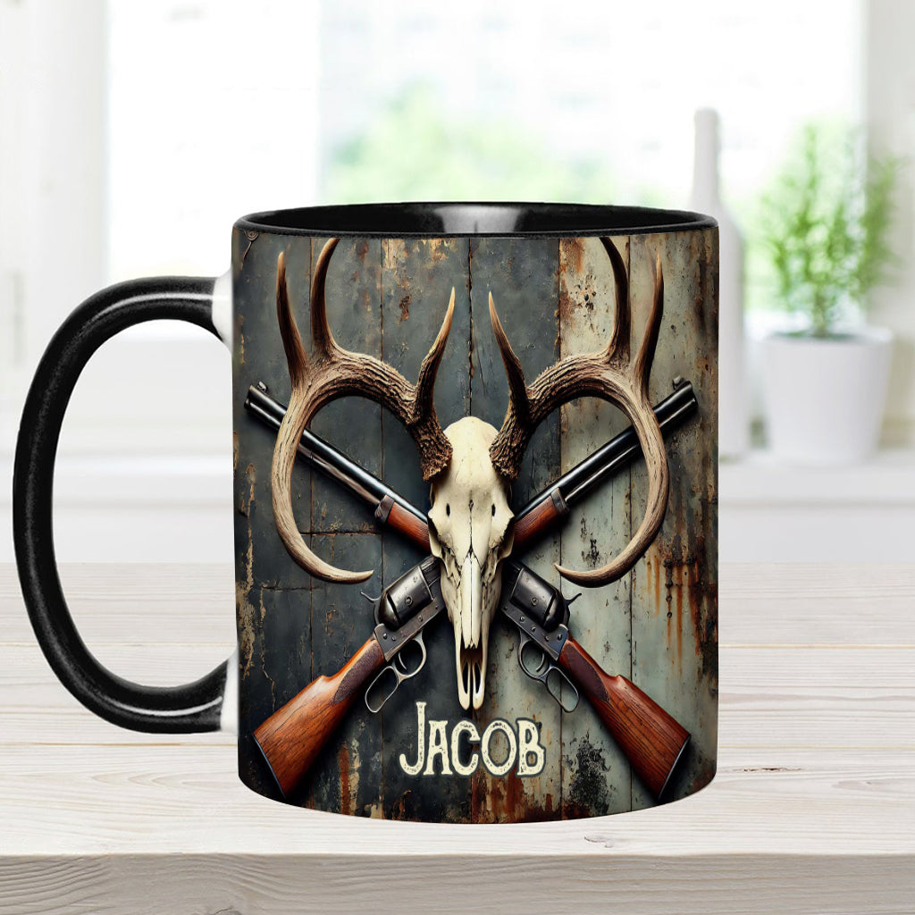 Liebe zur Jagd – Personalisierte Tasse mit Jagdmotiv