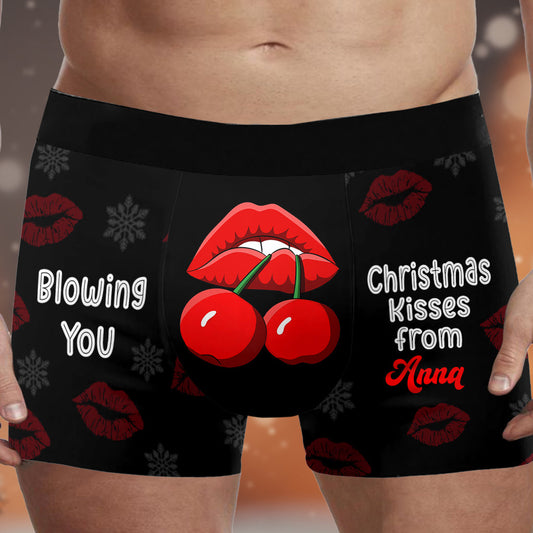 Weihnachtsküsse für euch – Personalisierte Boxershorts für Männerpaare