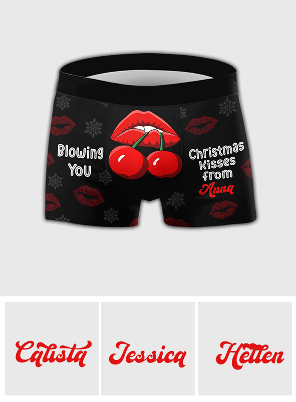 Weihnachtsküsse für euch – Personalisierte Boxershorts für Männerpaare
