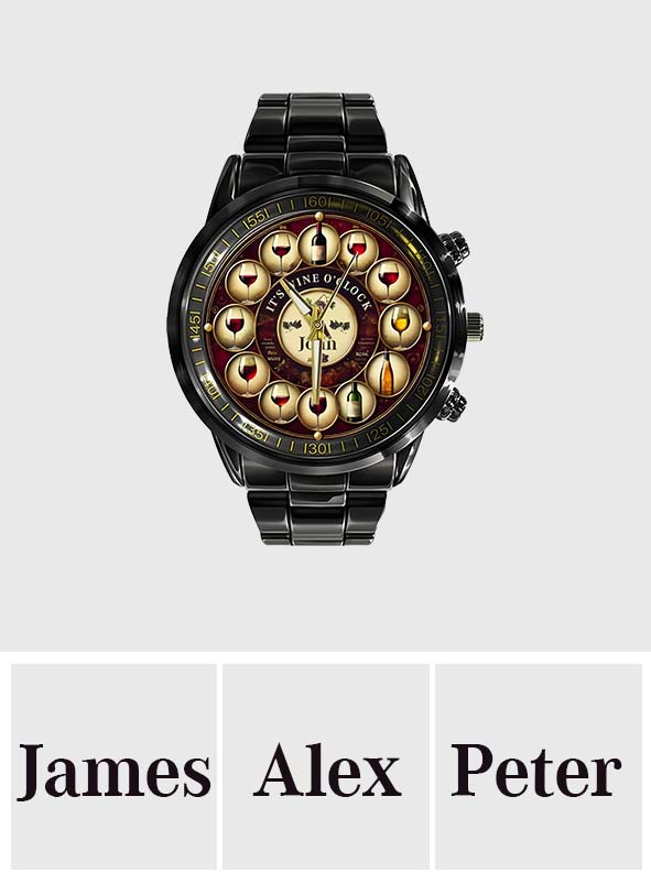 Es ist Weinzeit – personalisierte Weinzeigeruhr