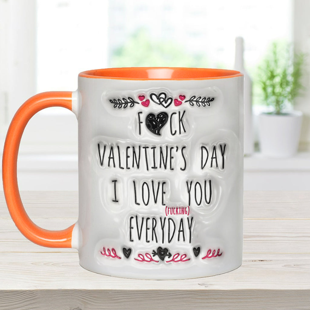 Ich liebe dich jeden Tag – Personalisierte Tasse für Paare