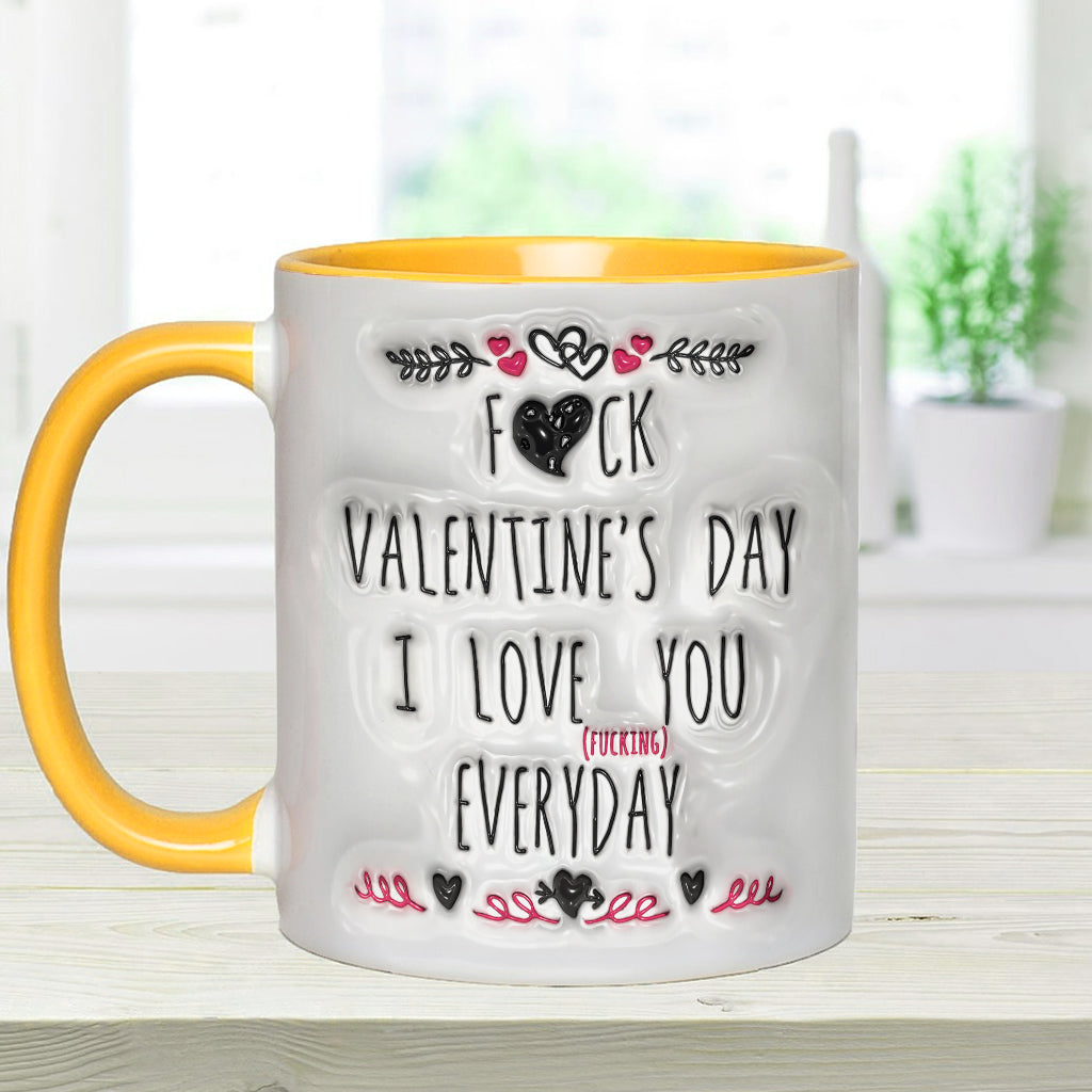Ich liebe dich jeden Tag – Personalisierte Tasse für Paare