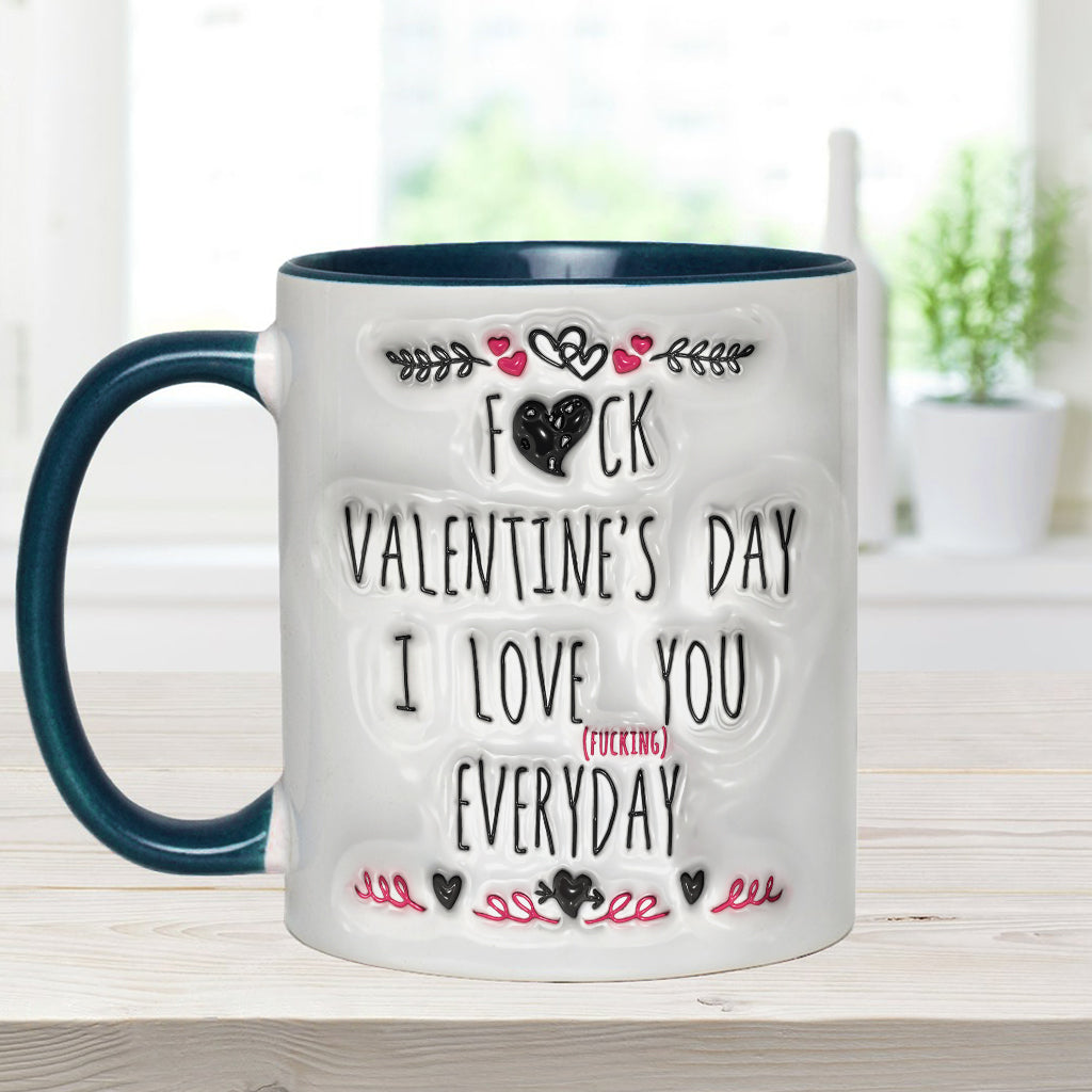 Ich liebe dich jeden Tag – Personalisierte Tasse für Paare