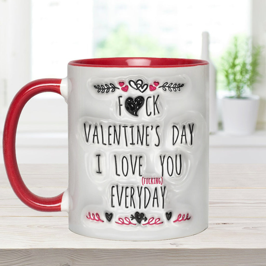 Ich liebe dich jeden Tag – Personalisierte Tasse für Paare