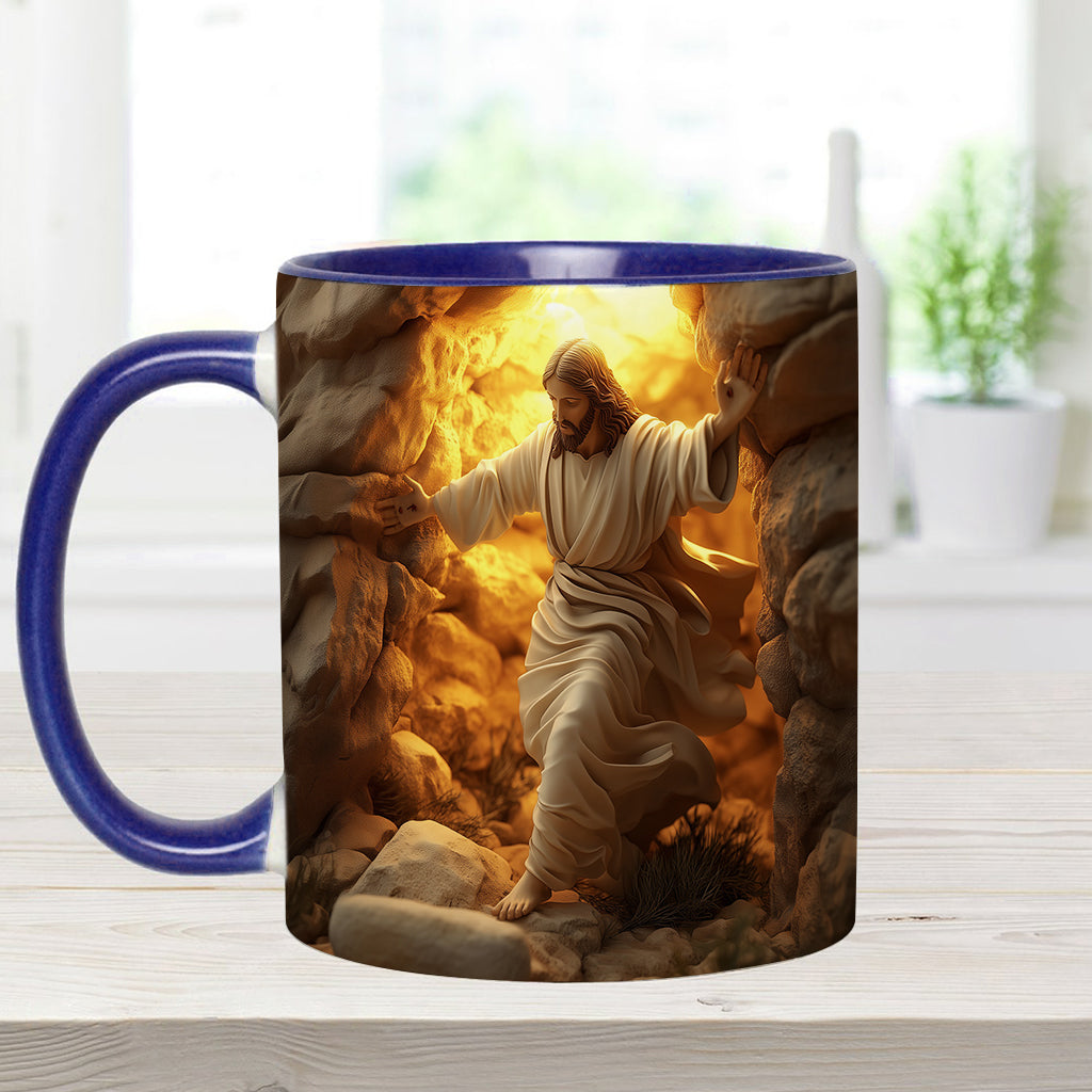 Er ist auferstanden – Personalisierte Tasse mit christlichem Akzent