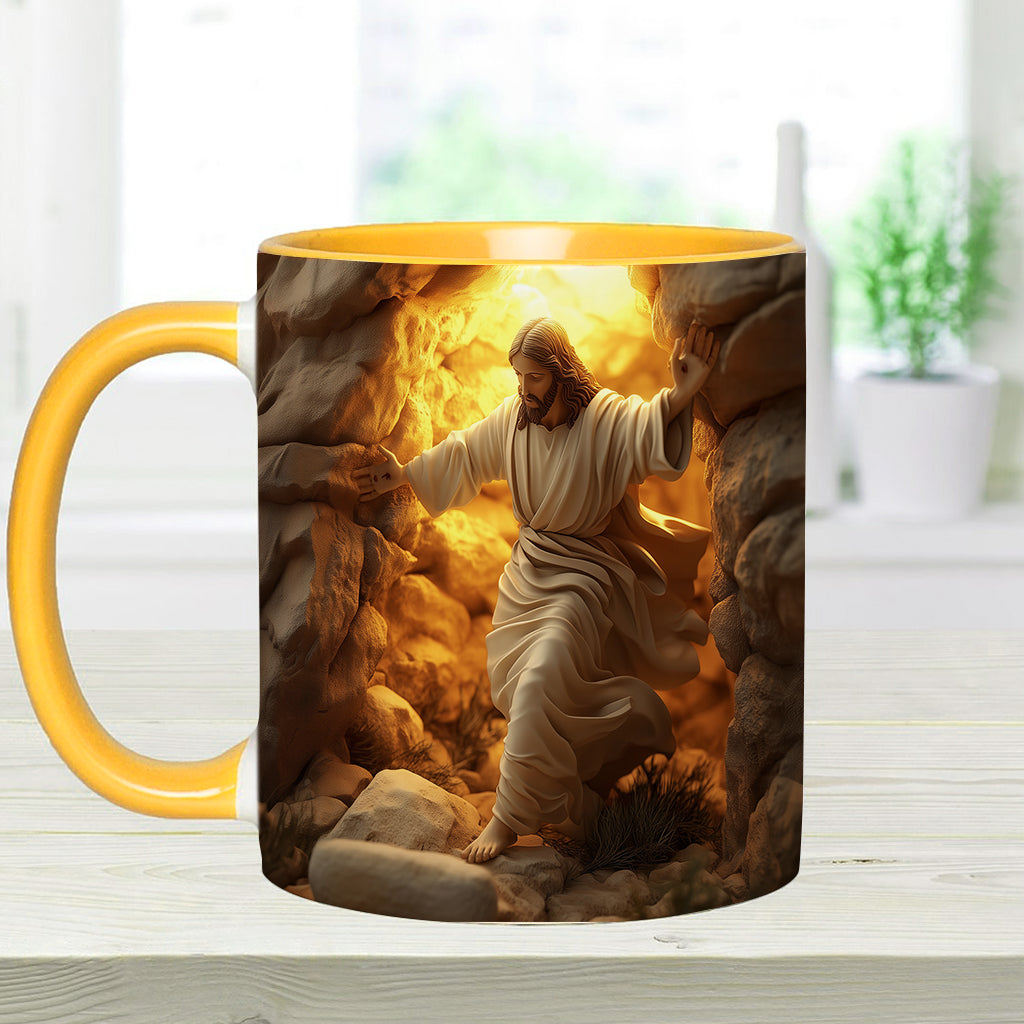 Er ist auferstanden – Personalisierte Tasse mit christlichem Akzent