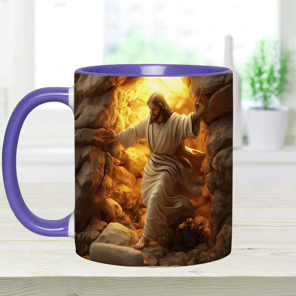 Er ist auferstanden – Personalisierte Tasse mit christlichem Akzent