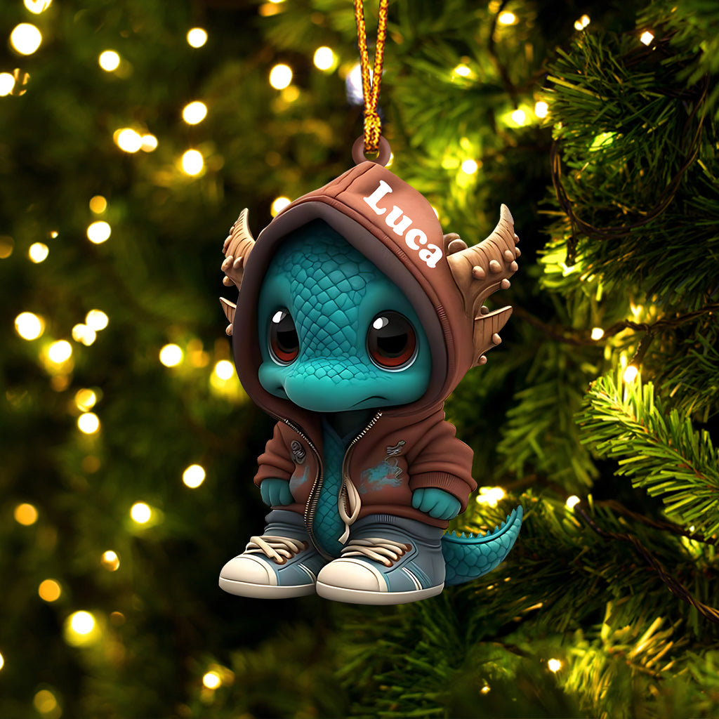 Cool Dragon - Personalized Dragon Ornament