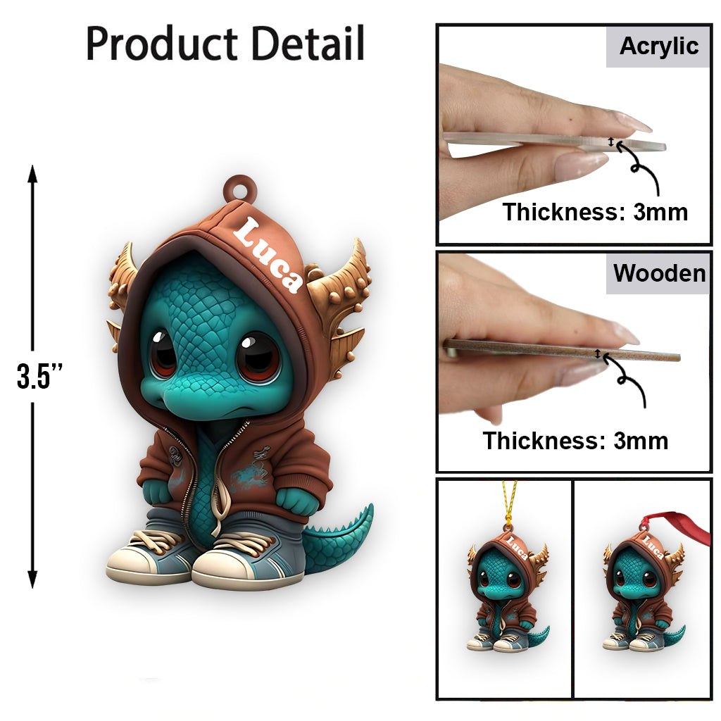 Cool Dragon - Personalized Dragon Ornament
