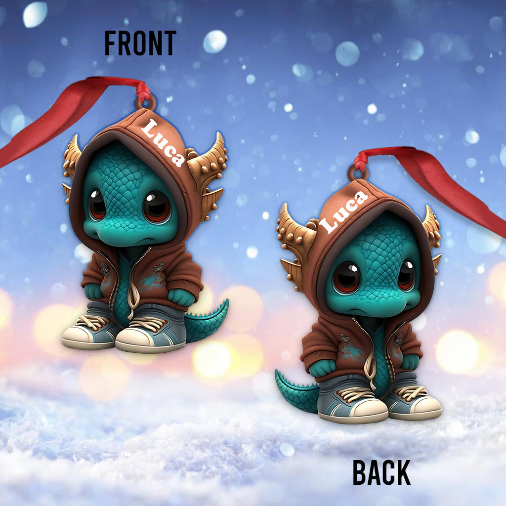 Cool Dragon - Personalized Dragon Ornament