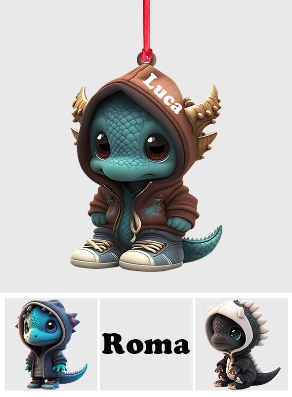 Cool Dragon - Personalized Dragon Ornament