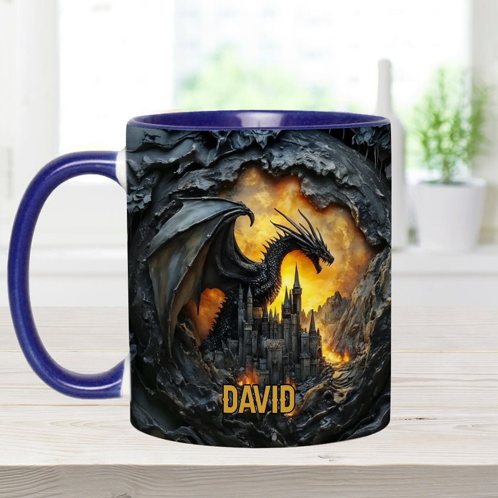 Personalisierte Tasse mit Drachenmotiv