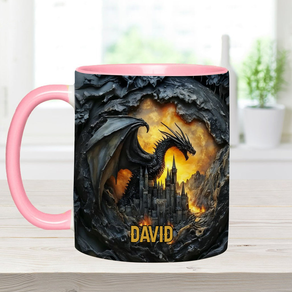 Personalisierte Tasse mit Drachenmotiv
