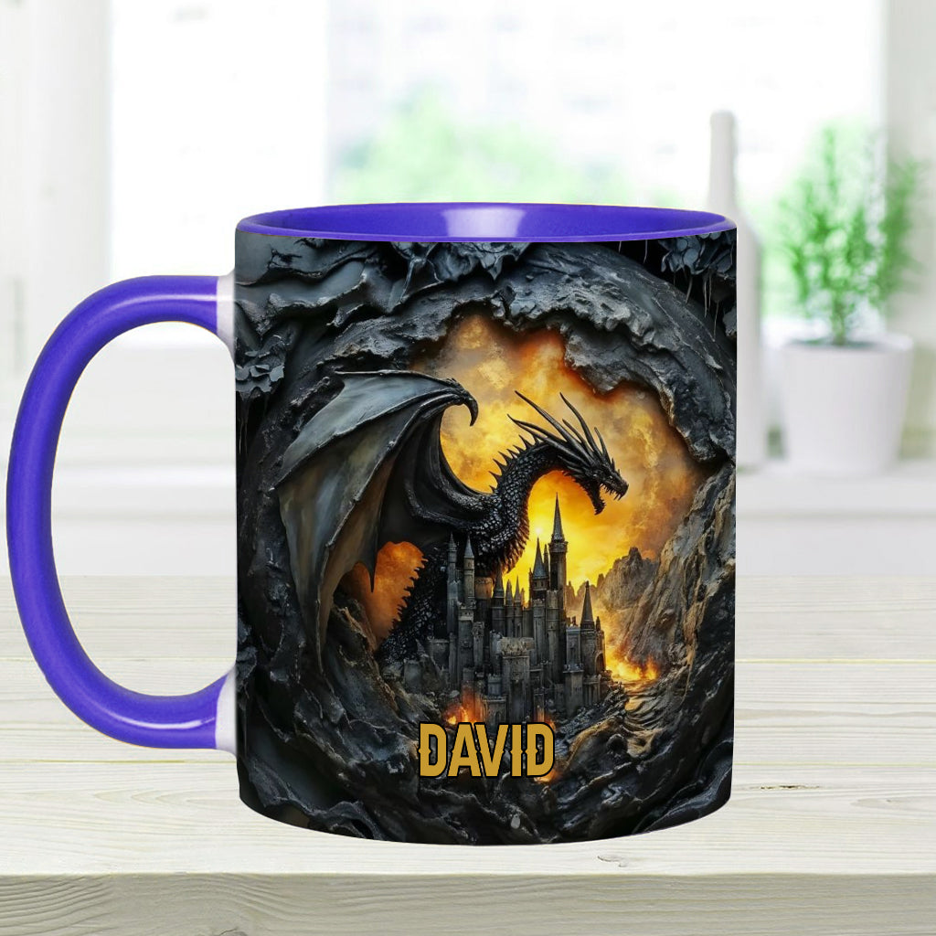 Personalisierte Tasse mit Drachenmotiv