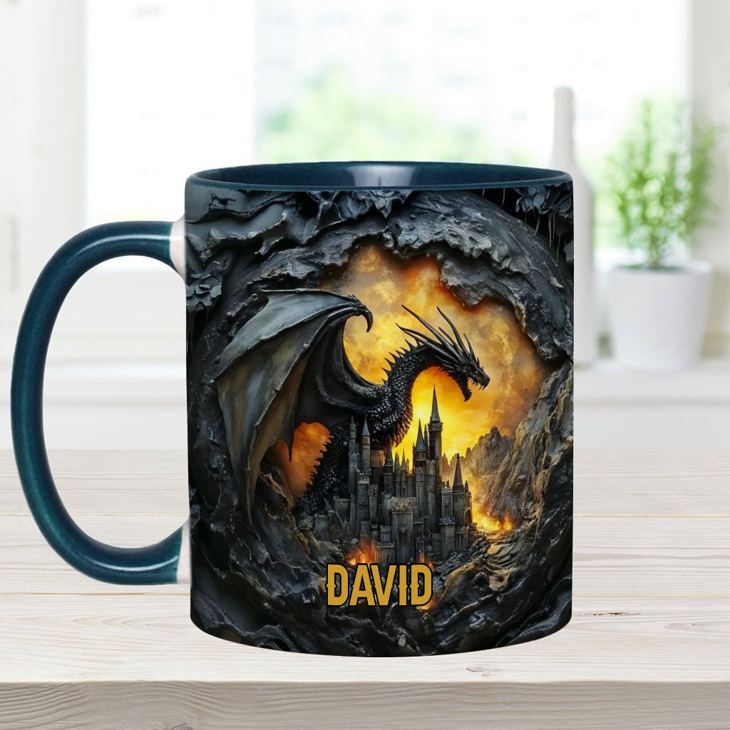 Personalisierte Tasse mit Drachenmotiv