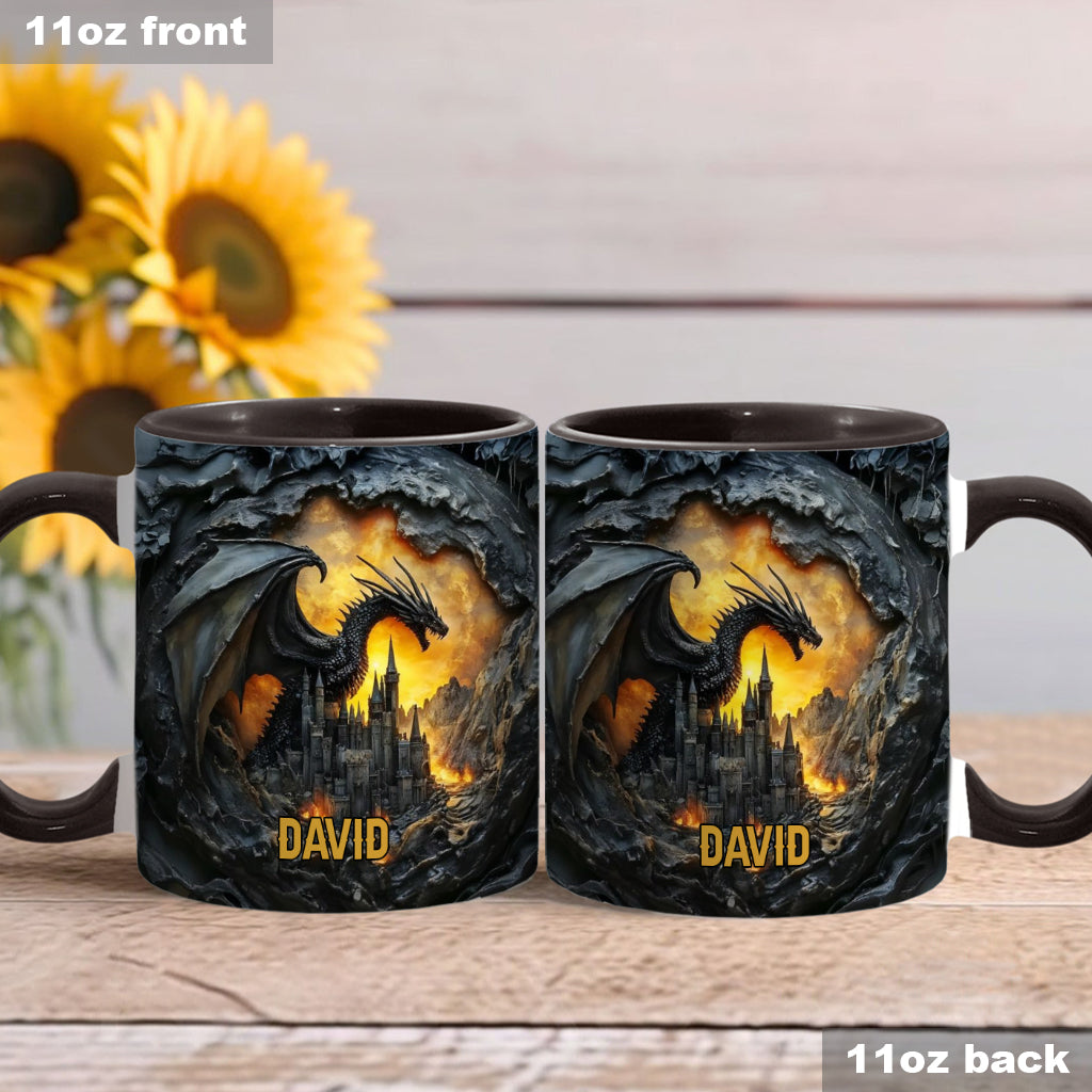 Personalisierte Tasse mit Drachenmotiv