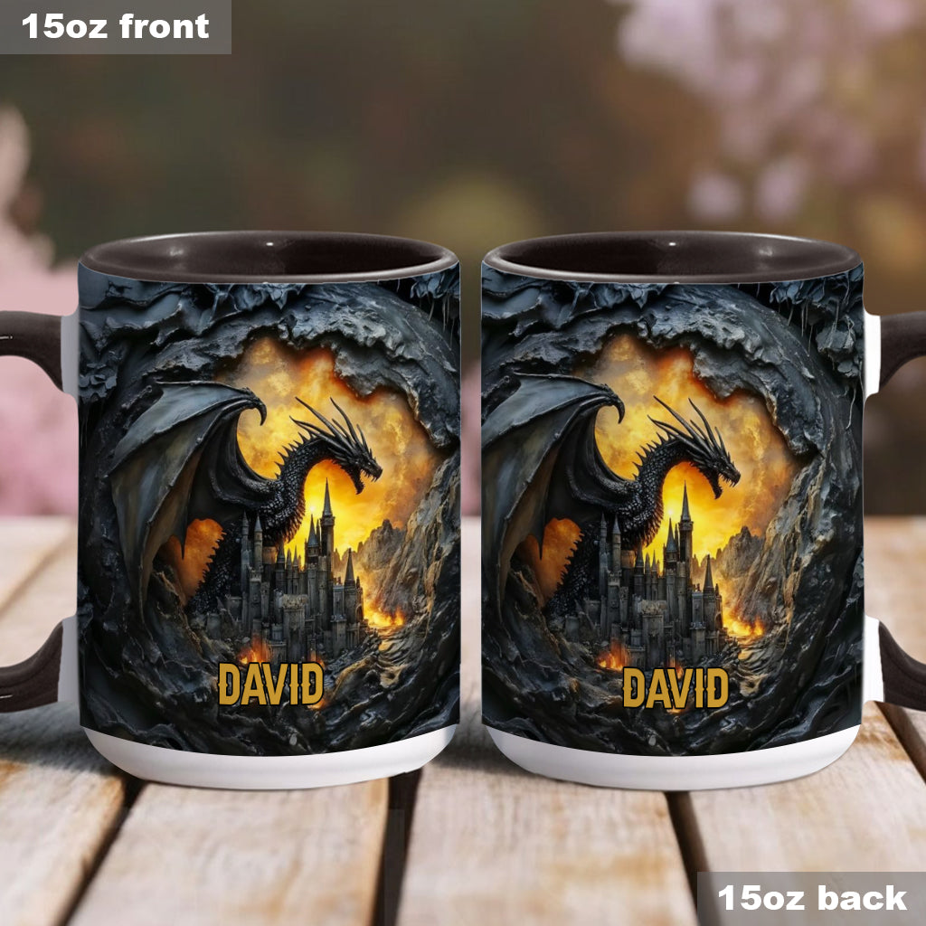 Personalisierte Tasse mit Drachenmotiv