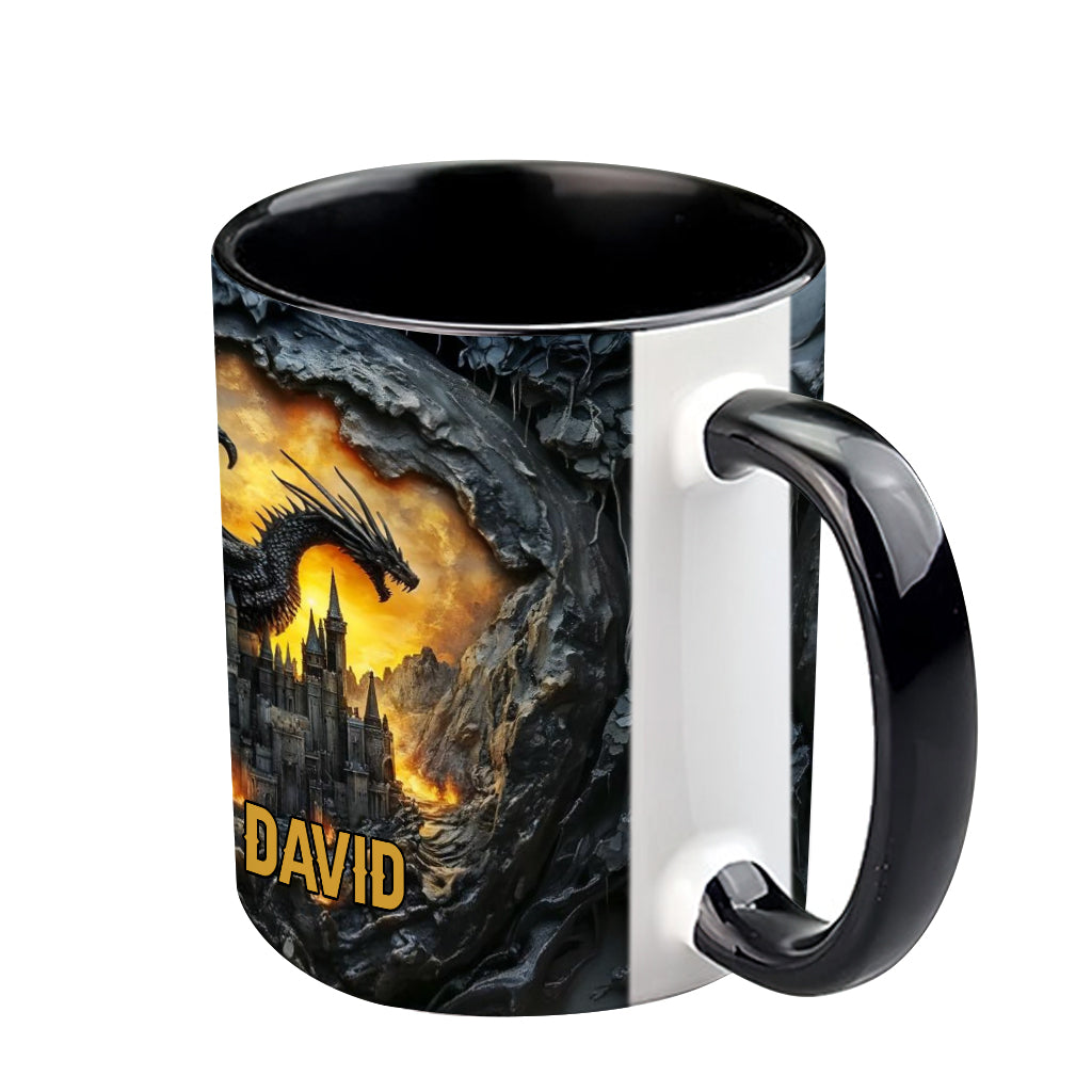 Personalisierte Tasse mit Drachenmotiv