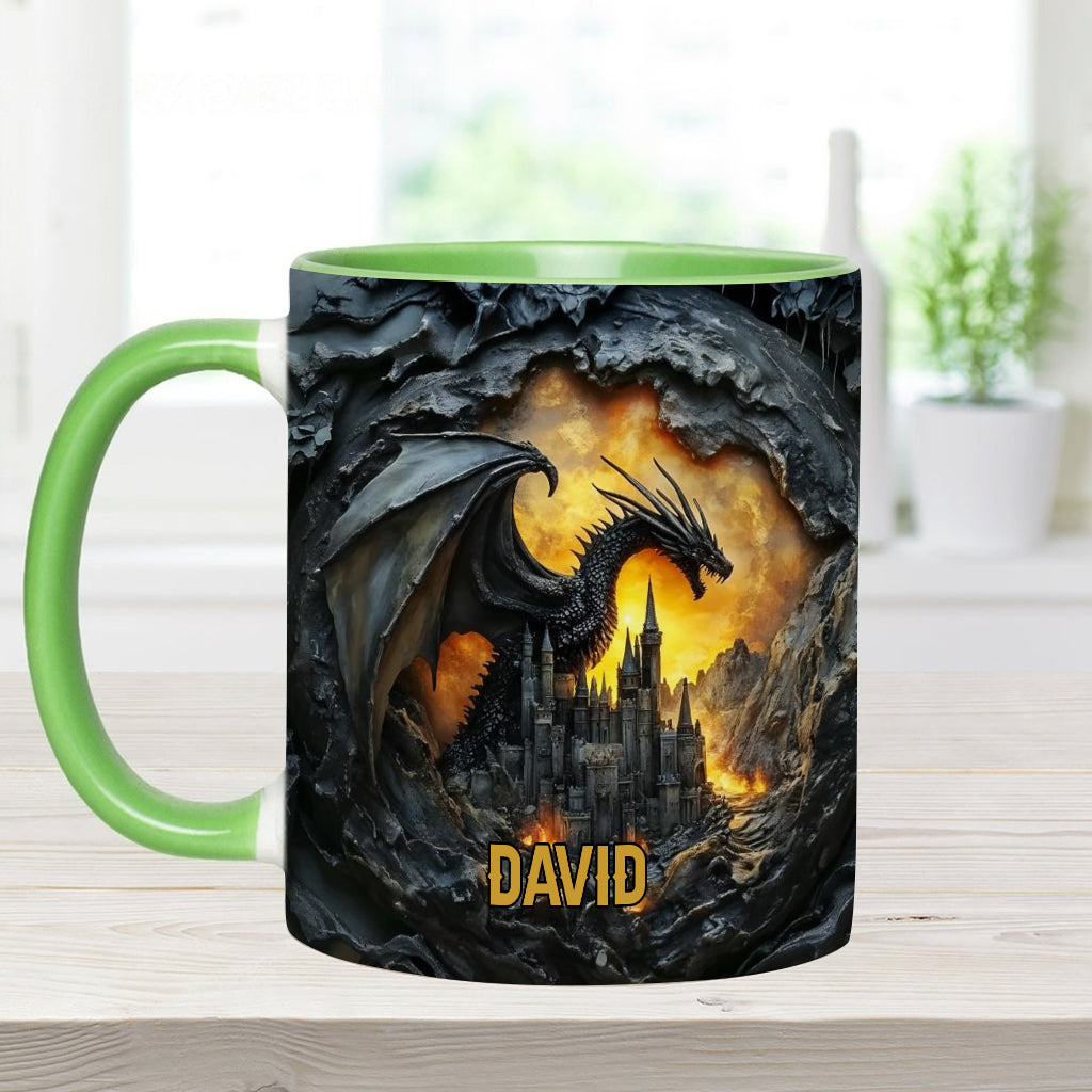 Personalisierte Tasse mit Drachenmotiv
