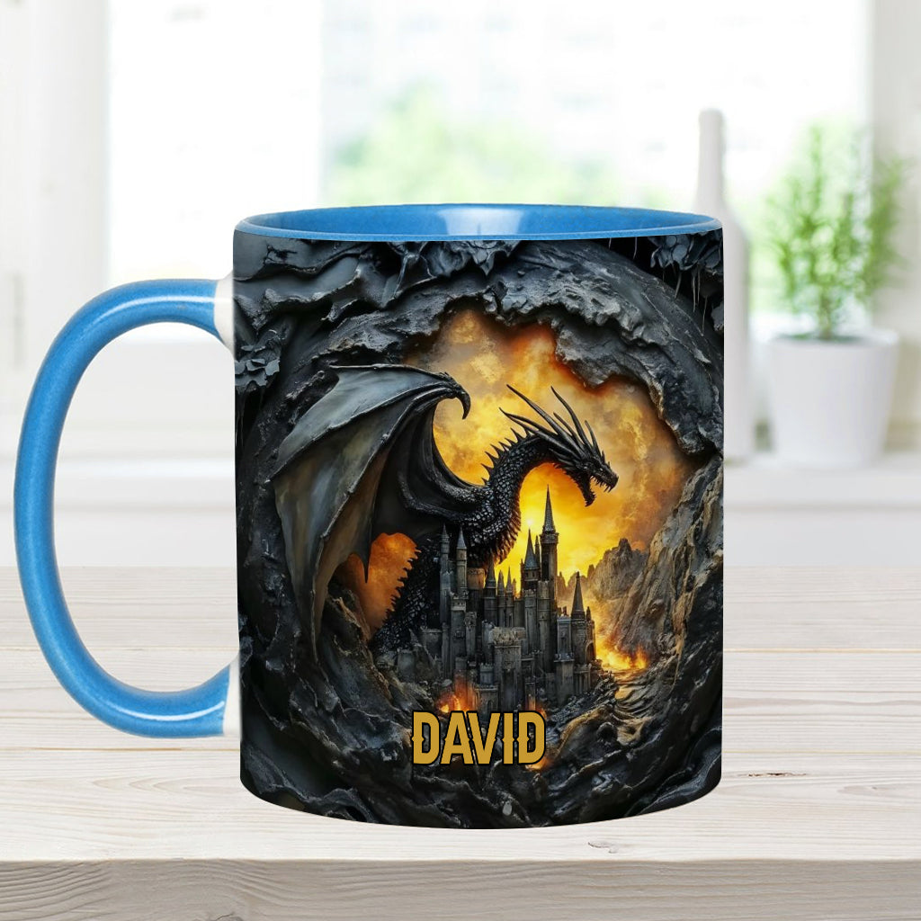 Personalisierte Tasse mit Drachenmotiv