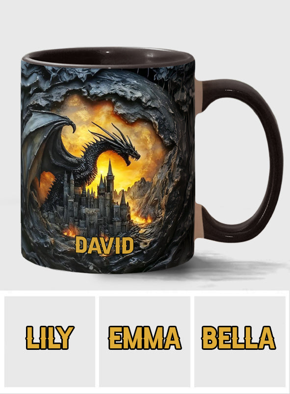 Personalisierte Tasse mit Drachenmotiv