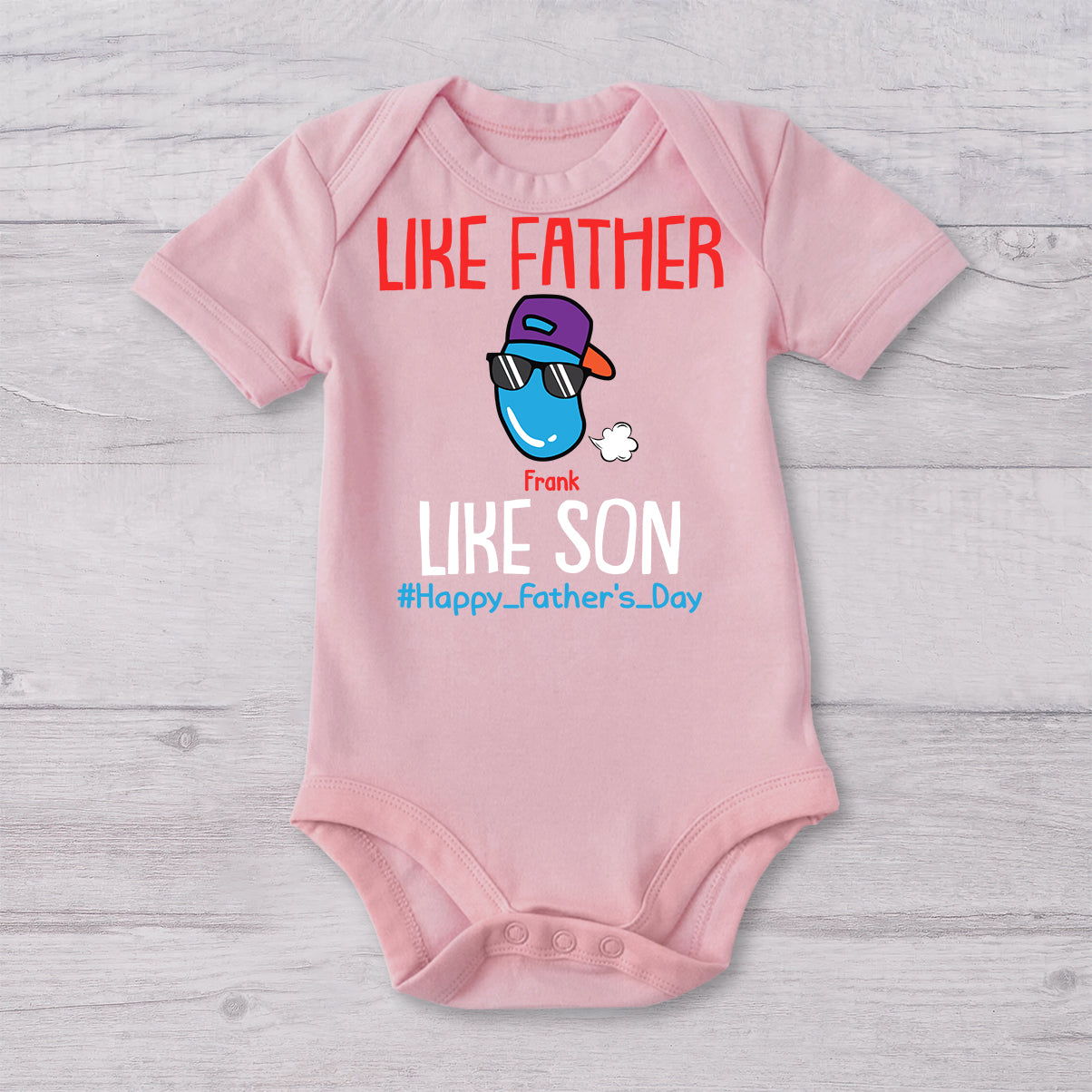 Weltbester Furzer in Ausbildung – Personalisiertes Vater-T-Shirt und Baby-Body