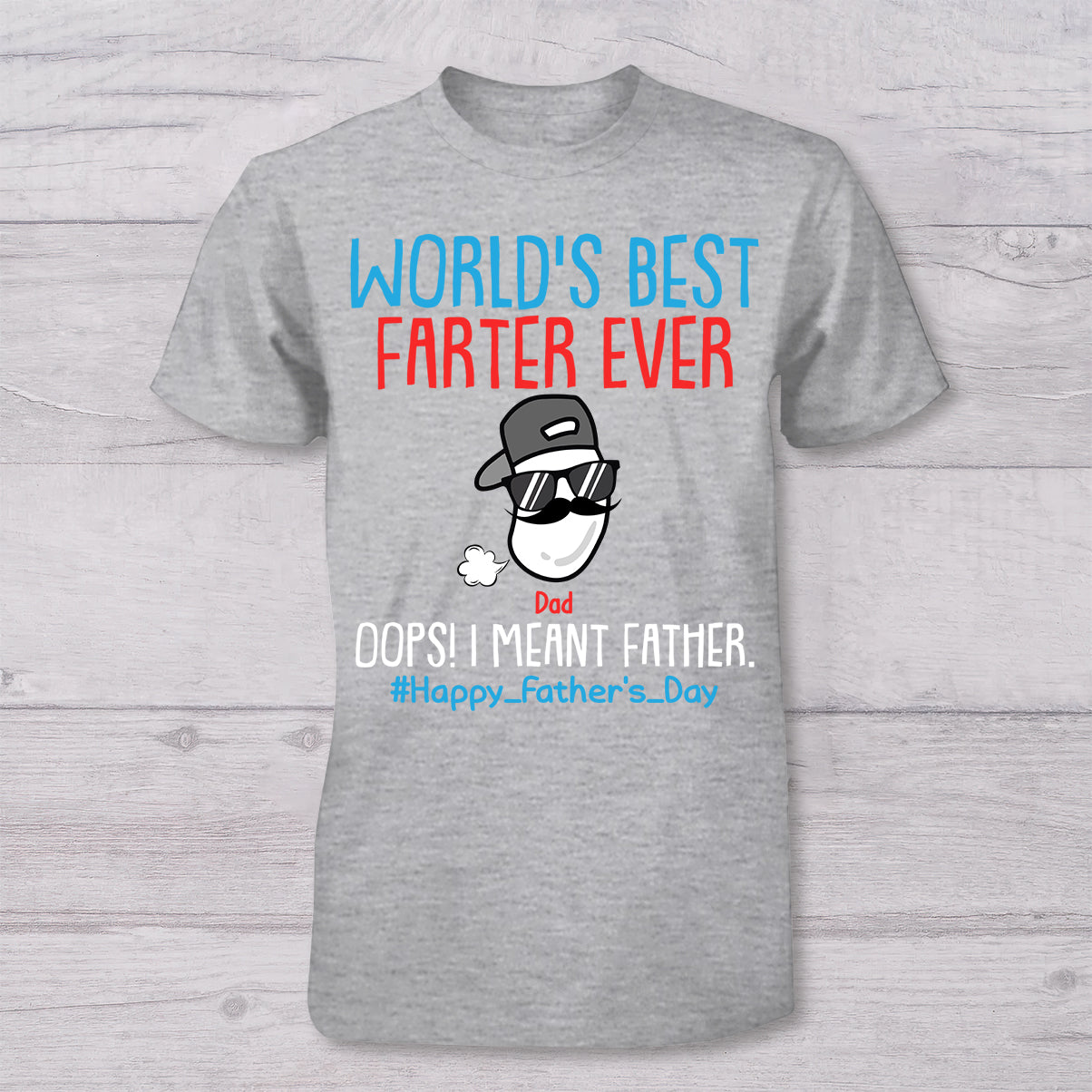 Weltbester Furzer in Ausbildung – Personalisiertes Vater-T-Shirt und Baby-Body