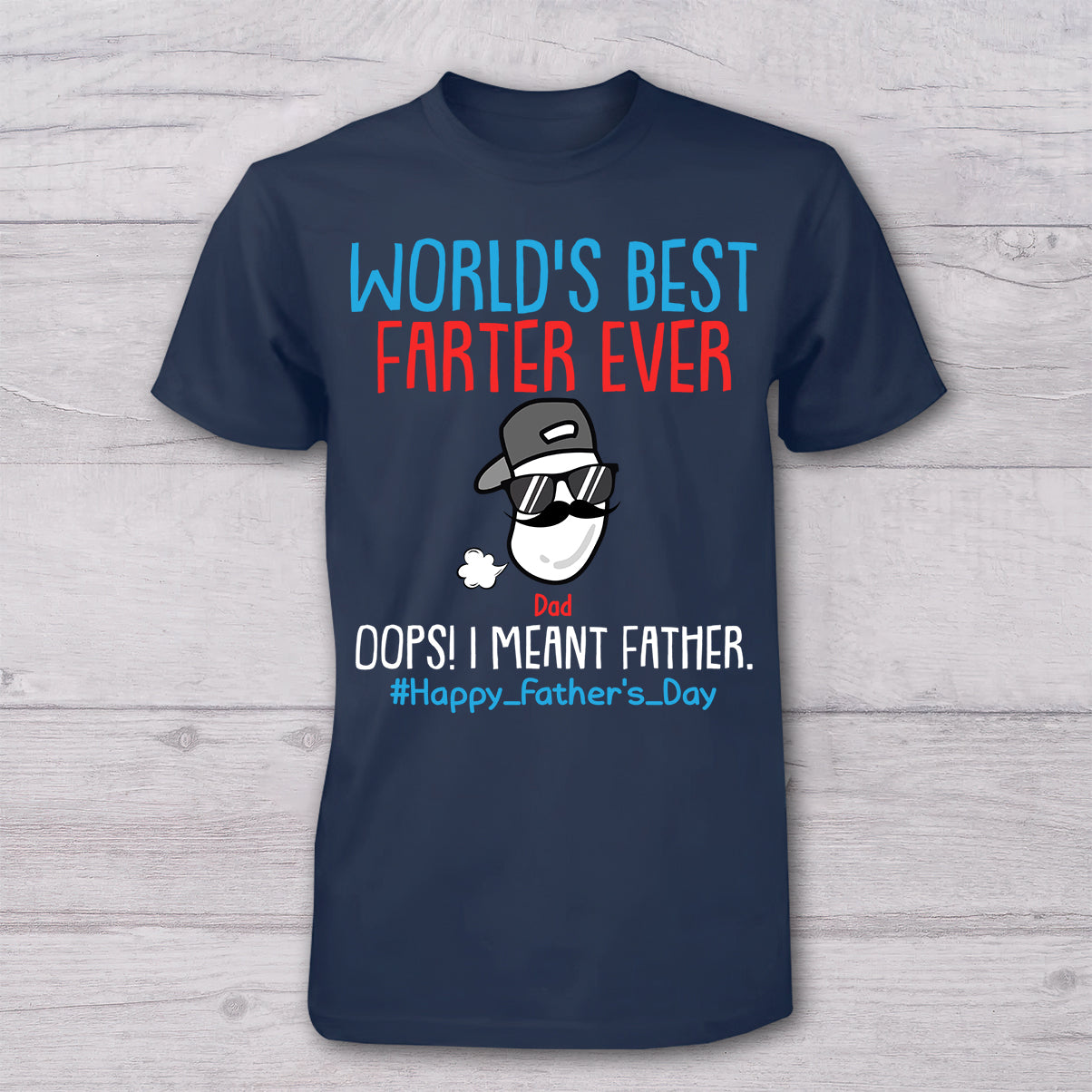 Weltbester Furzer in Ausbildung – Personalisiertes Vater-T-Shirt und Baby-Body