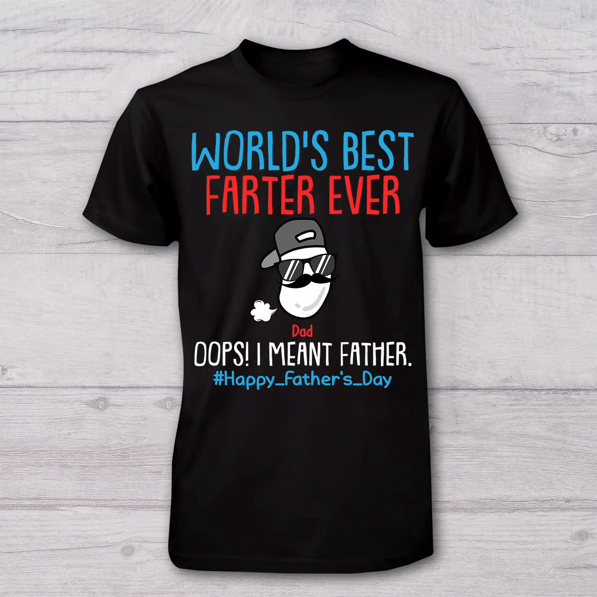 Weltbester Furzer in Ausbildung – Personalisiertes Vater-T-Shirt und Baby-Body