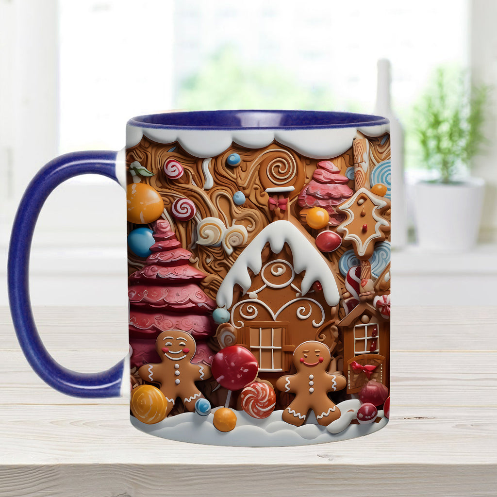 Christmas Movie Watching Mug Ginger Bread - Personalized Family Accent Mug