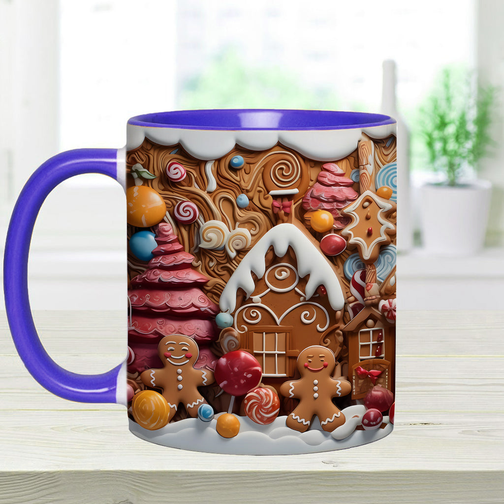 Christmas Movie Watching Mug Ginger Bread - Personalized Family Accent Mug