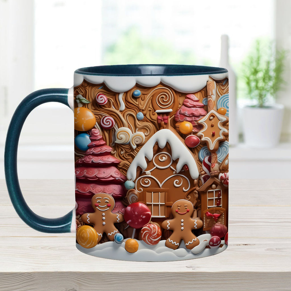 Christmas Movie Watching Mug Ginger Bread - Personalized Family Accent Mug
