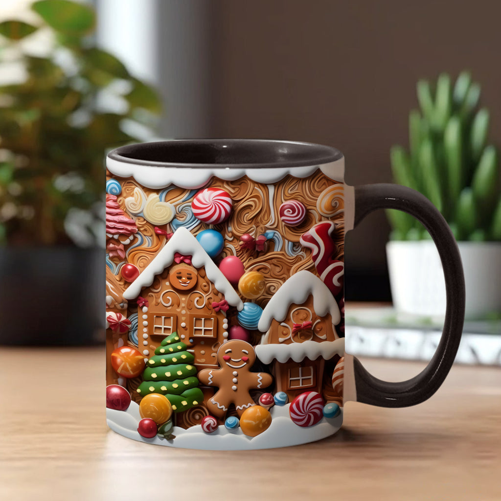 Christmas Movie Watching Mug Ginger Bread - Personalized Family Accent Mug