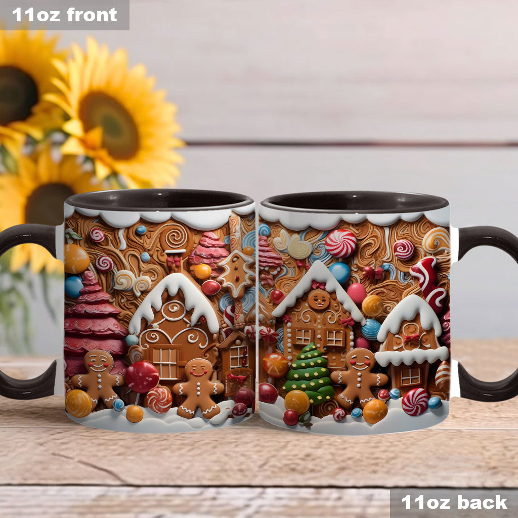 Christmas Movie Watching Mug Ginger Bread - Personalized Family Accent Mug