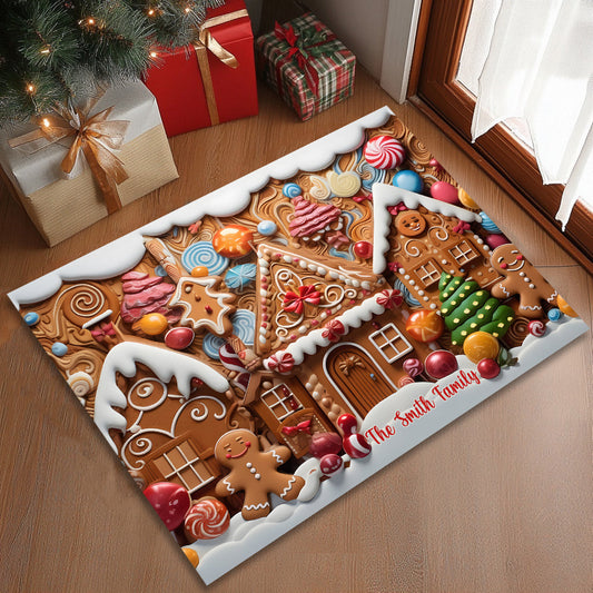 Zuhause ist es am schönsten – personalisierte Familien-Fußmatte