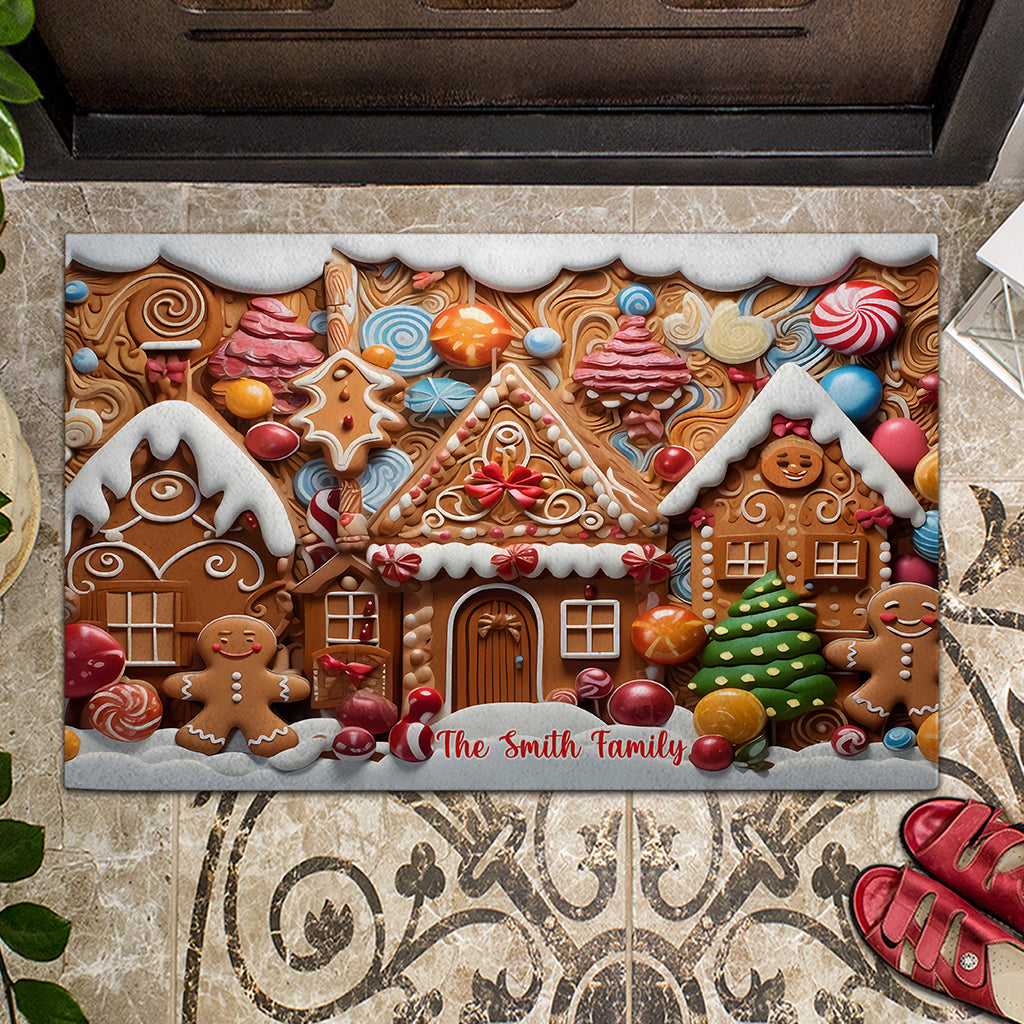 Zuhause ist es am schönsten – personalisierte Familien-Fußmatte