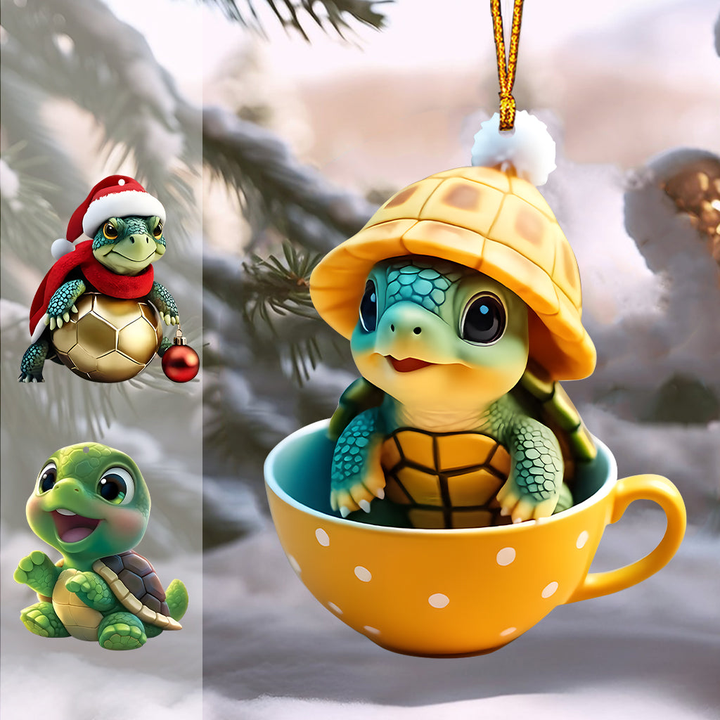 Cute Turle - Personalized Turtle Ornament