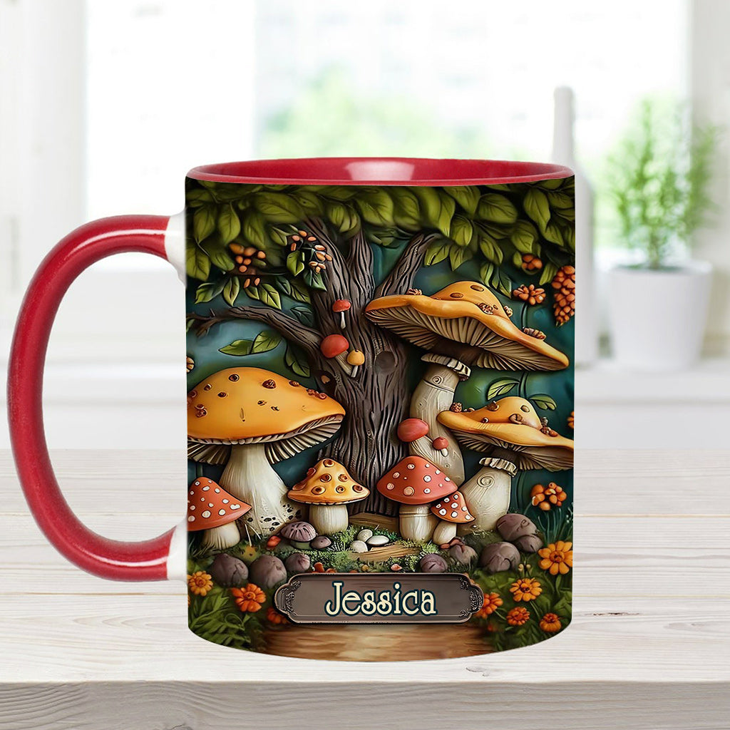Pilzgarten – Personalisierte Tasse mit Pilzmotiv