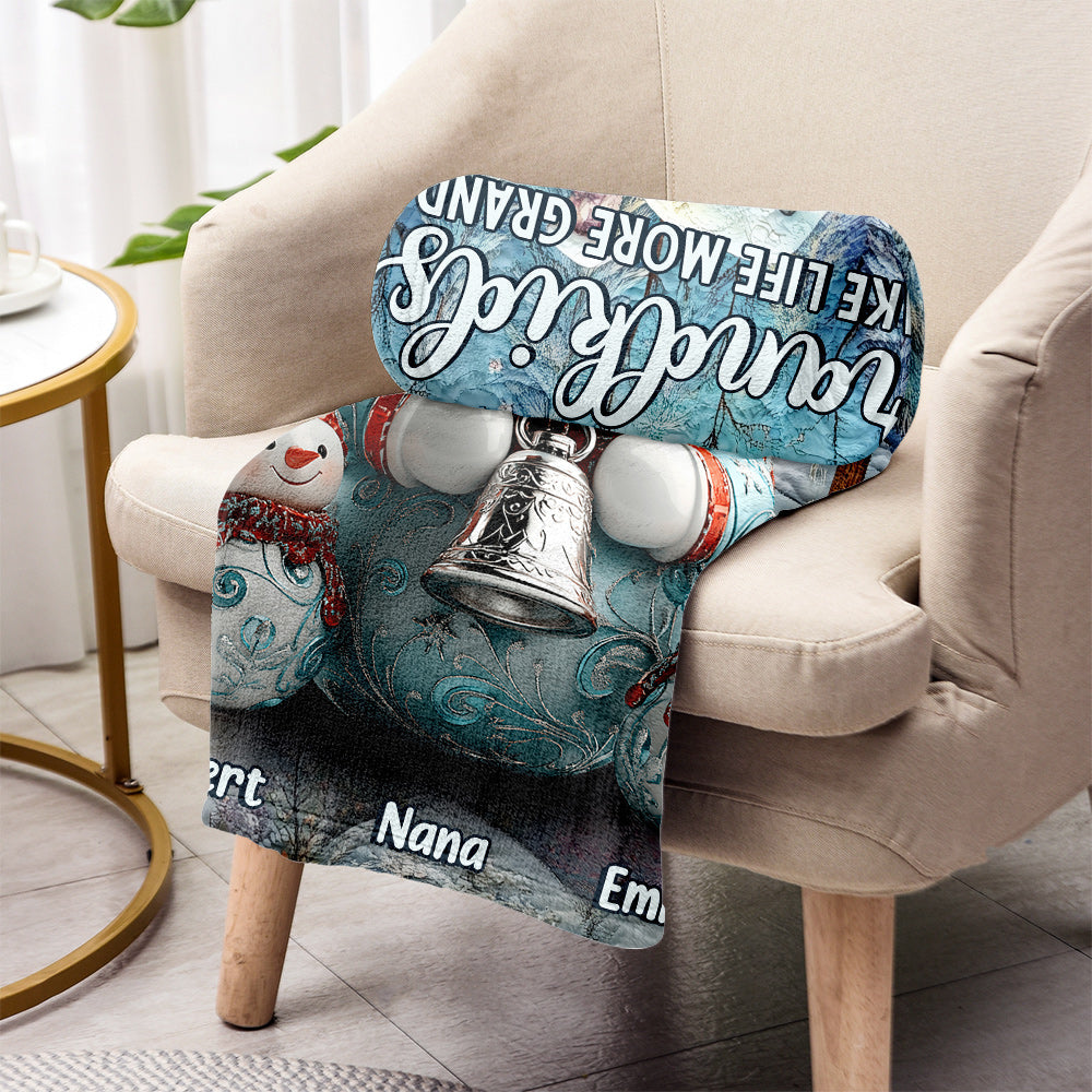 Frohe Weihnachten – Personalisierte Oma-Decke