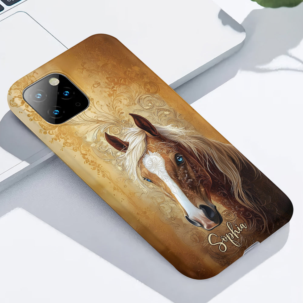 Love Horses - Personalized Horse Full Print Phone Case