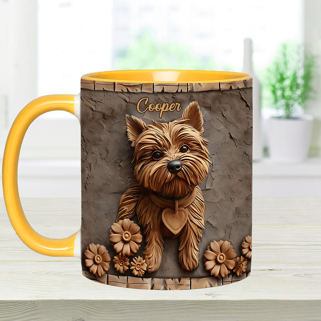 Niedlicher Yorkshire Terrier - Personalisierte Tasse mit Hundemotiv
