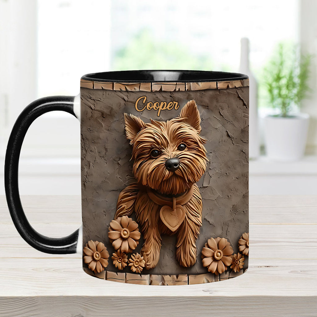 Niedlicher Yorkshire Terrier - Personalisierte Tasse mit Hundemotiv
