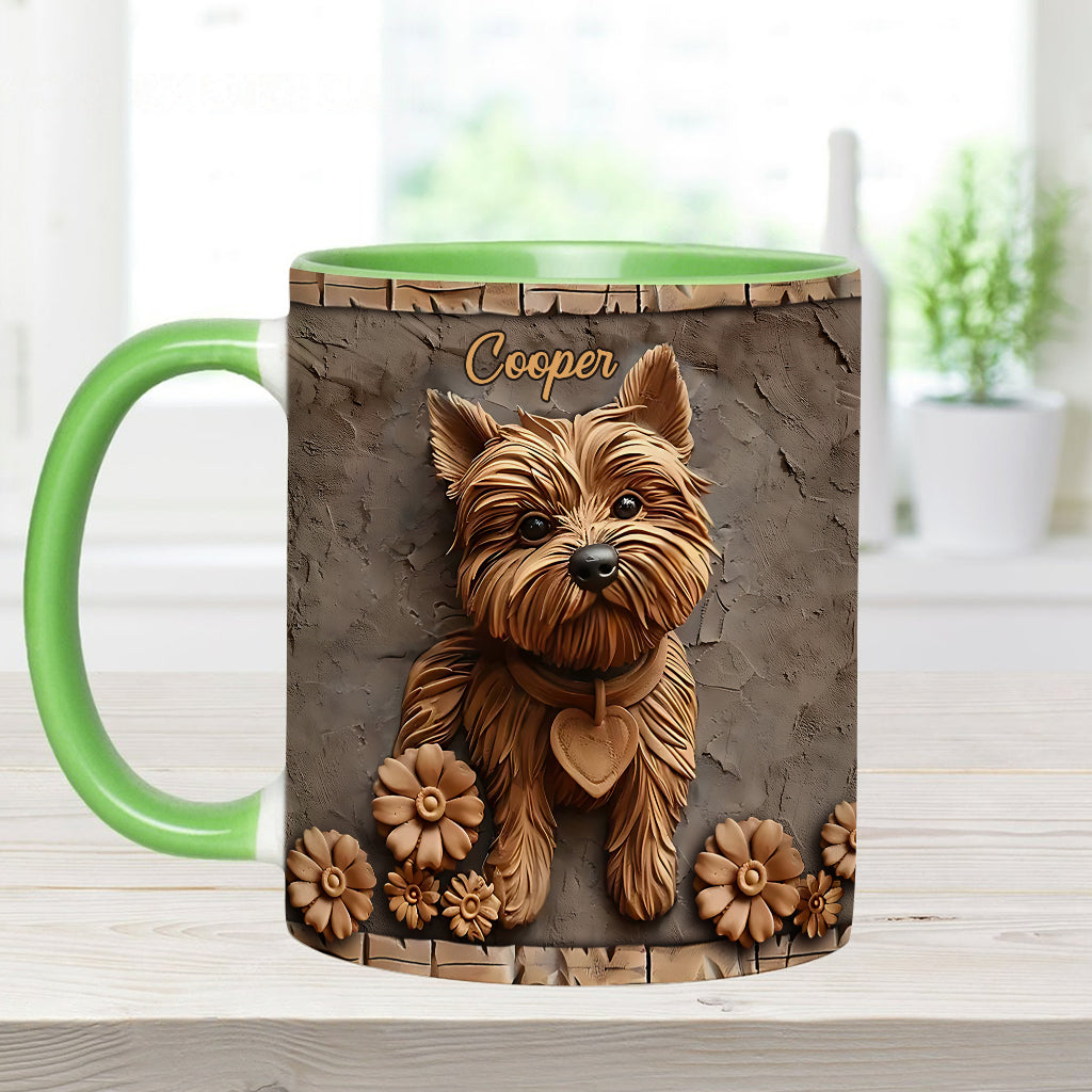 Niedlicher Yorkshire Terrier - Personalisierte Tasse mit Hundemotiv