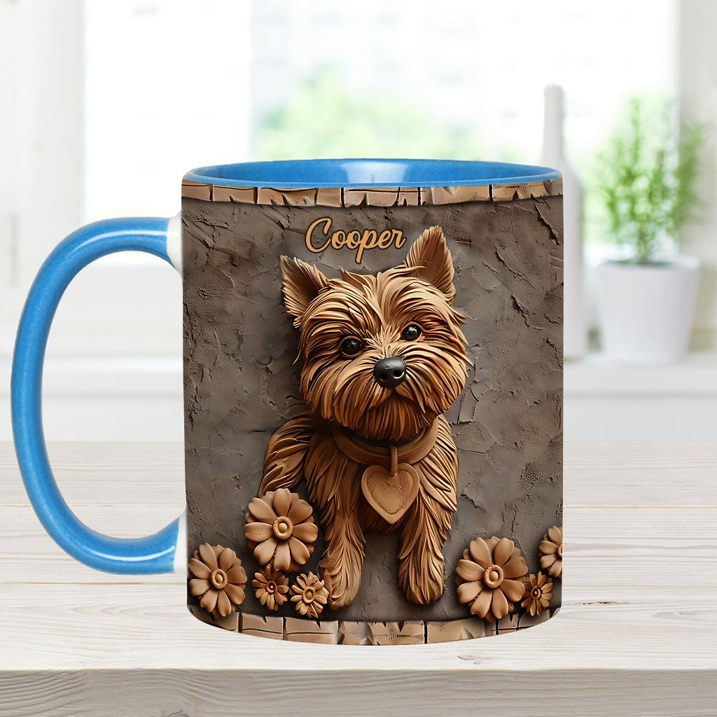 Niedlicher Yorkshire Terrier - Personalisierte Tasse mit Hundemotiv